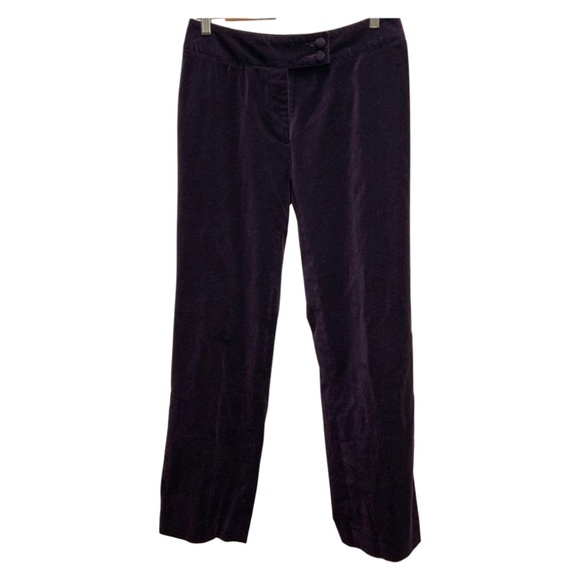 Dressbarn  Purple Velvet Pants- Size 4 - Picture 1 of 9